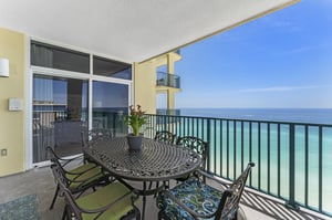 Private Balcony off Living Area and Primary Bedroom