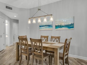 Dining area with seating for 6