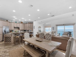 Dining Area with open Views of the Kitchen and Living