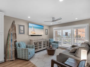 Living Area with Large Screen TV