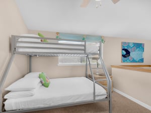 Loft Bedroom with Full and Twin Bed