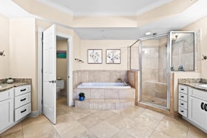 Primary Bath with Double Vanities