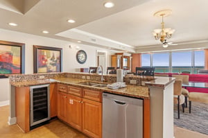 Kitchen with Amazing Gulf Views