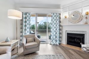 Living area with views of the natural preserve