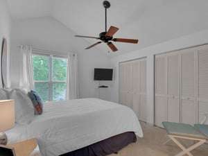 Flat Screen TV in Guest Bedroom