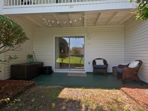 Private patio great for enjoying your morning coffee