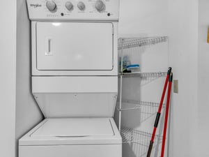 Laundry in Entryway