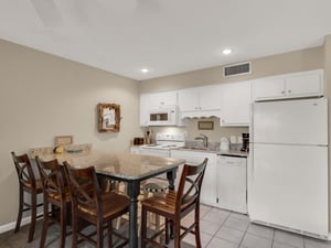 Kitchen Area with Builtin Bar