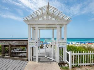 Beach Resort Beach Gate  outside the pool gate and down the road