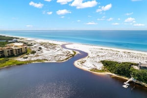 Redfish Lake feeding into Gulf of Mexico