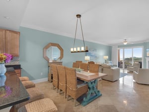 Dining Area with open Views of the Kitchen and Living Area