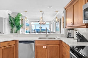 Kitchen with Gulf View