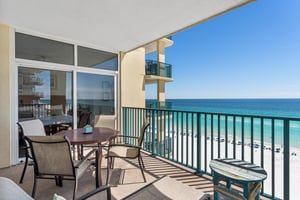 Balcony with Amazing Beach Views