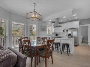 Dining area with additional breakfast bar seating