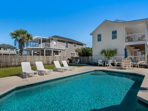 Comfortable poolside lounging