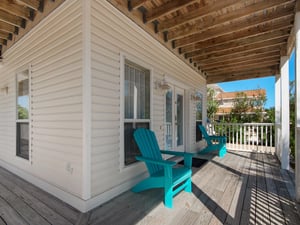 Front porch great place to enjoy morning coffee