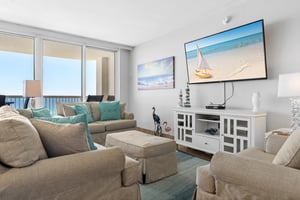 Living Area with Flat Screen TV