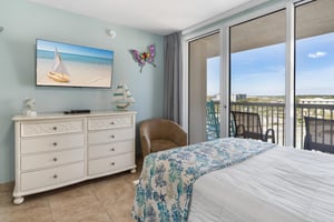 Guest Bedroom 1 with Mounted TV