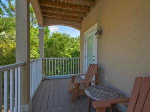 2nd Floor Balcony off Queen and Twin Bedrooms