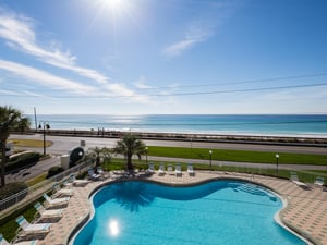 View of South Pool and Beach