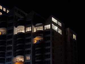 Night time view of Penthouse