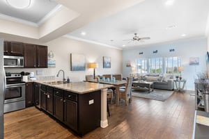 Living, Dining  Kitchen Areas