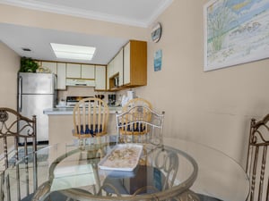 Dining area and kitchen