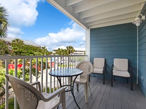 Enjoy morning coffee on your private balcony