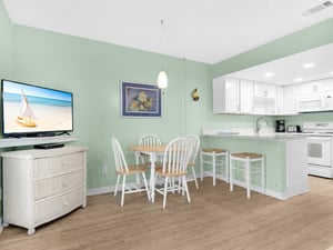 Dining area with additional breakfast bar seating