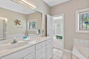 Primary bathroom on 2nd Floor vanity counter