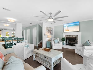 Living Area with Beachy Vibe