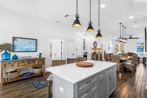 Open Kitchen with Bar Seating