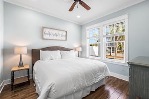 Guest Bedroom 1 with King Bed on 1st FL