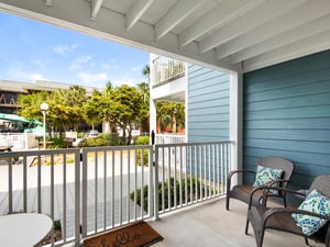 Ground floor patio with direct access to the pool area