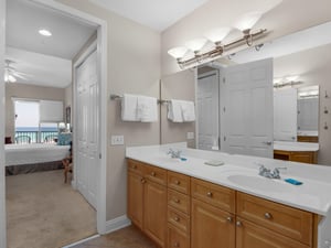 Primary Bathroom with Double Vanities