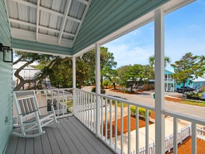 2nd Floor Balcony with Rocking Chair