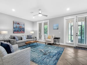 Living Room with Access to Screened Porch