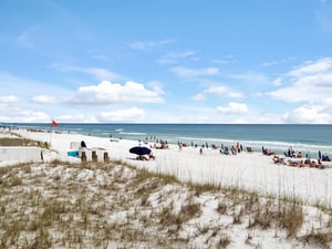 Beach is just steps off Balcony