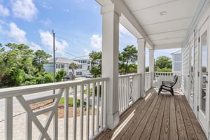 Balcony on Second Floor Front of House