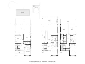 Floor Plan for all 3 levels