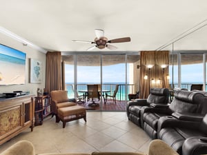 Living Area with a Beautiful Gulf View