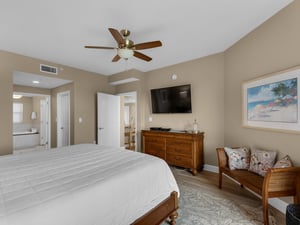 Primary Bedroom with Flat Screen TV