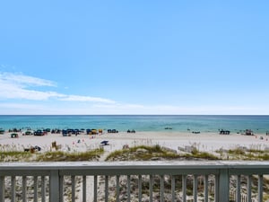 Primary bedroom balcony view