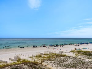 Gulf view and sugar white sandy beach