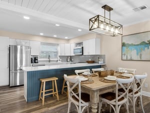 Kitchen and dining area