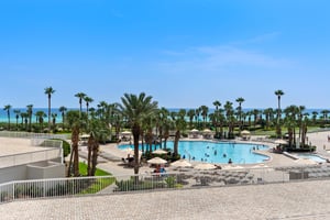 View of Pool from the Balcony