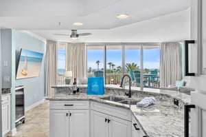 Kitchen with Gulf View