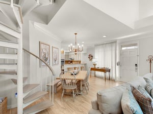 Dining Area and Stairs to Loft