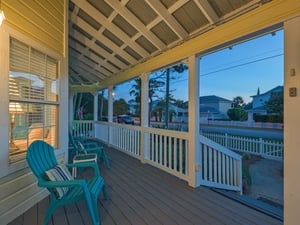 People Watch from the Front Porch