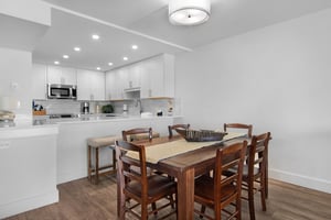 Dining and kitchen area